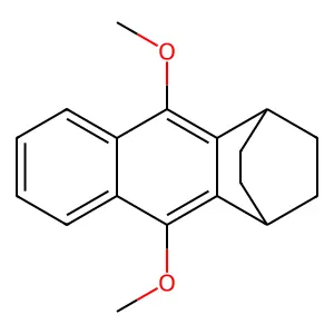 1,2,3,4-Tetrahydro-1,4-ethanoanthracene, 9,10-dimethoxy- structure