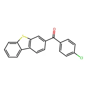 (4-chlorophenyl)-dibenzothiophen-3-ylmethanone structure
