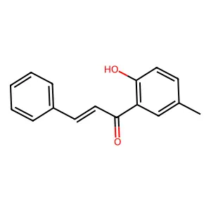 1-(2-hydroxy-5-methylphenyl)-3-phenylprop-2-en-1-one structure