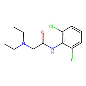 N-(2,6-Dichlorophenyl)-2-(diethylamino)acetamide structure