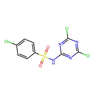 Compound C9H5Cl3N4O2S structure