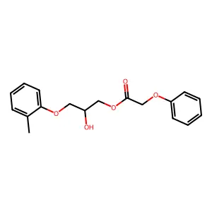 [2-hydroxy-3-(2-methylphenoxy)propyl] 2-phenoxyacetate structure