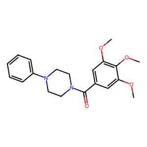 1-Phenyl-4-(3,4,5-trimethoxybenzoyl)piperazine structure