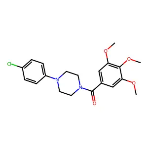 [4-(4-chlorophenyl)piperazin-1-yl]-(3,4,5-trimethoxyphenyl)methanone structure