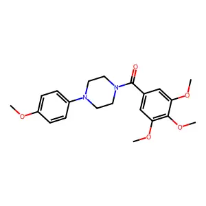 [4-(4-methoxyphenyl)piperazin-1-yl]-(3,4,5-trimethoxyphenyl)methanone structure
