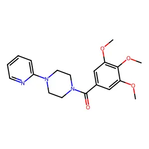 (4-pyridin-2-ylpiperazin-1-yl)-(3,4,5-trimethoxyphenyl)methanone structure