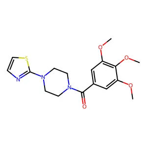 1-(2-Thiazolyl)-4-(3,4,5-trimethoxybenzoyl)piperazine structure