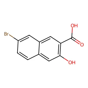 7-bromo-3-hydroxy-2-naphthoic acid structure