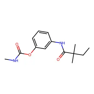 [3-(2,2-dimethylbutanoylamino)phenyl] N-methylcarbamate structure