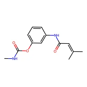 [3-(3-methylbut-2-enoylamino)phenyl] N-methylcarbamate structure
