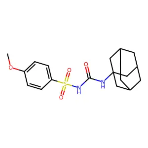 1-(1-adamantyl)-3-(4-methoxyphenyl)sulfonylurea structure