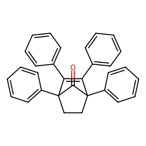 1,2,3,4-tetraphenylbicyclo[2.2.1]hept-2-en-7-one structure