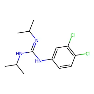 1-(3,4-dichlorophenyl)-2,3-di(propan-2-yl)guanidine structure
