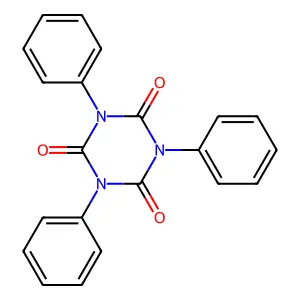 1,3,5-triphenyl-1,3,5-triazinane-2,4,6-trione structure