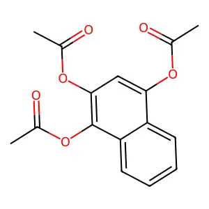 Naphthalene-1,2,4-triyl triacetate structure