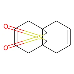 12lambda6-thiatricyclo[4.4.3.01,6]trideca-3,8-diene 12,12-dioxide structure