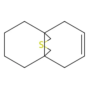 12-thiatricyclo[4.4.3.01,6]tridec-3-ene structure