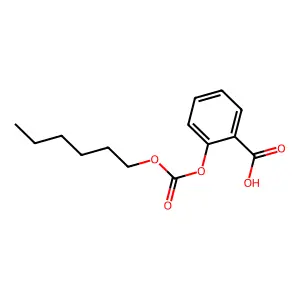 n-Hexyl-O-carboxyphenylcarbonate structure