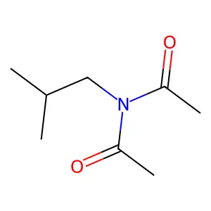 N-Acetyl-N-(2-methylpropyl)acetamide structure