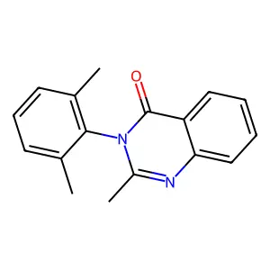 3-(2,6-dimethylphenyl)-2-methylquinazolin-4-one structure