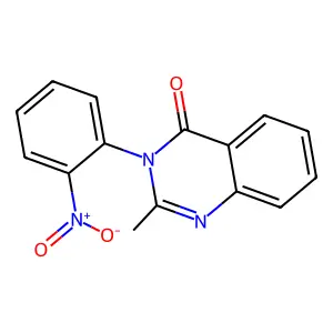2-METHYL-3-(2-NITROPHENYL)QUINAZOLINE-4(3H)-ONE structure