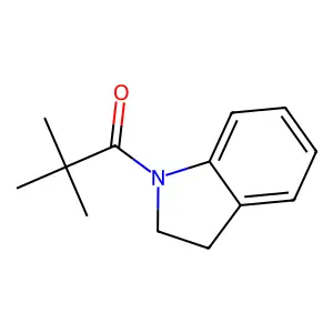 1-(2,3-dihydro-1H-indol-1-yl)-2,2-dimethylpropan-1-one structure