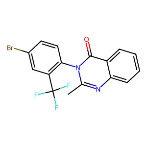 4(3H)-Quinazolinone, 3-(4-bromo-2-trifluoromethylphenyl)-2-methyl- structure