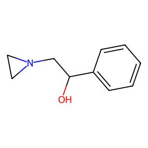 2-(aziridin-1-yl)-1-phenylethanol structure