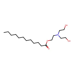 2-[bis(2-hydroxyethyl)amino]ethyl dodecanoate structure