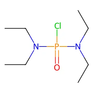 N-[chloro(diethylamino)phosphoryl]-N-ethylethanamine structure