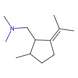 N,N-dimethyl-1-(2-methyl-5-propan-2-ylidenecyclopentyl)methanamine structure