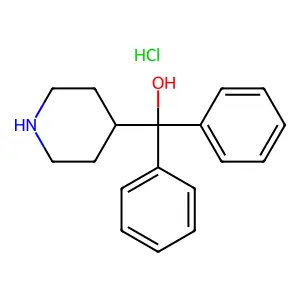 diphenyl(piperidin-4-yl)methanolhydrochloride structure