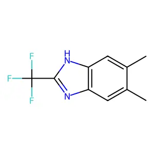 Compound C10H9F3N2 structure