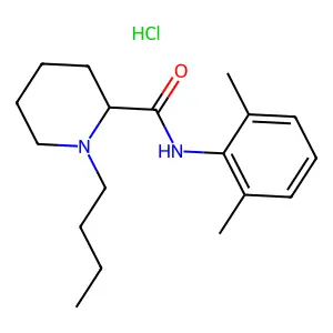 Bupivacaine hydrochloride structure