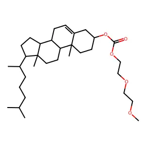 [10,13-dimethyl-17-(6-methylheptan-2-yl)-2,3,4,7,8,9,11,12,14,15,16,17-dodecahydro-1H-cyclopenta[a]phenanthren-3-yl] 2-(2-methoxyethoxy)ethyl carbonate structure