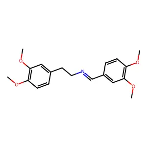 1-(3,4-dimethoxyphenyl)-N-[2-(3,4-dimethoxyphenyl)ethyl]methanimine structure