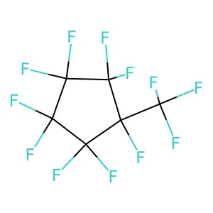 1,1,2,2,3,3,4,4,5-nonafluoro-5-(trifluoromethyl)cyclopentane structure