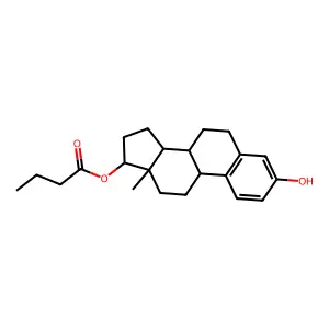 Estradiol 17-butyrate structure