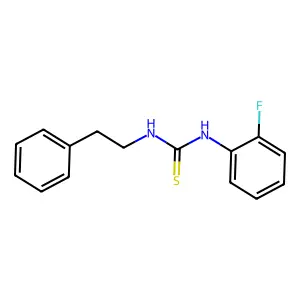 1-(2-fluorophenyl)-3-(2-phenylethyl)thiourea structure