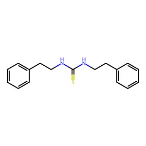 1,3-bis(2-phenylethyl)thiourea structure