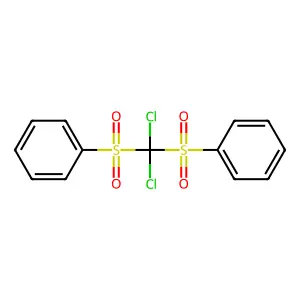 1,1'-[(dichloromethanediyl)disulfonyl]dibenzene structure