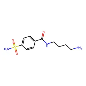 N-(4-aminobutyl)-4-sulfamoylbenzamide structure