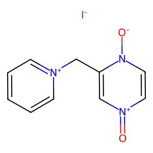 1-(2-Pyrazinylmethyl)pyridinium iodide 1,4-dioxide structure
