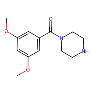 1-(3,5-dimethoxybenzoyl)piperazine structure