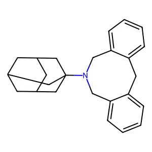 Dibenz(c,f)azocine, 5,6,7,12-tetrahydro-6-(1-adamantyl)- structure