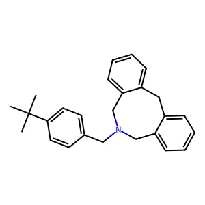 11-[(4-tert-butylphenyl)methyl]-10,12-dihydro-5H-benzo[d][2]benzazocine structure