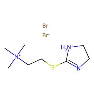 2-(2'-Trimethylaminoethylthio)imidazoline bromide hydrobromide structure