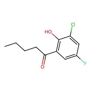 1-(3-chloro-5-fluoro-2-hydroxyphenyl)pentan-1-one structure