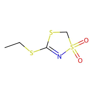 1,3,4-DITHIAZOLE, 5-ETHYLTHIO-, 3,3-DIOXIDE structure