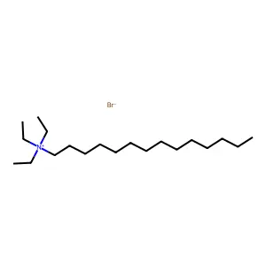 triethyl(tetradecyl)azanium bromide structure